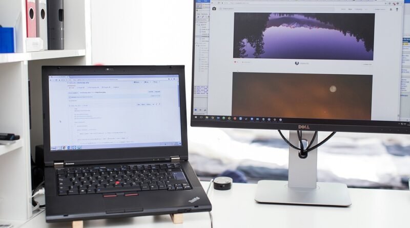 home office workflow dual screen setup workflow